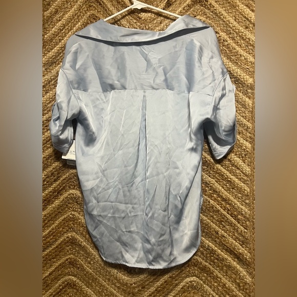 Laundry by Shelli Segal Women's Blue Faux Silk Sleepwear Top,Pajama,Size S,NWT - Picture 5 of 10